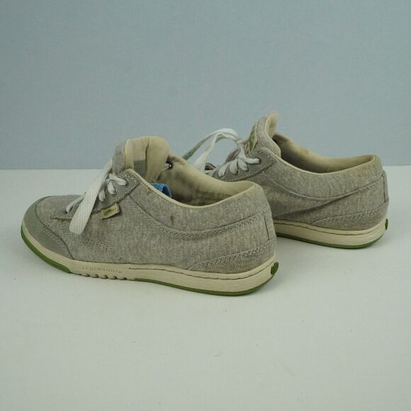 Simple Eco Sneaks Canvas Low-Top Sneakers Grey Green Size US 6.5 - Picture 5 of 15